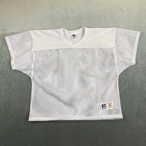 VTG Russell Athletic Mesh Football Jersey White Youth XL